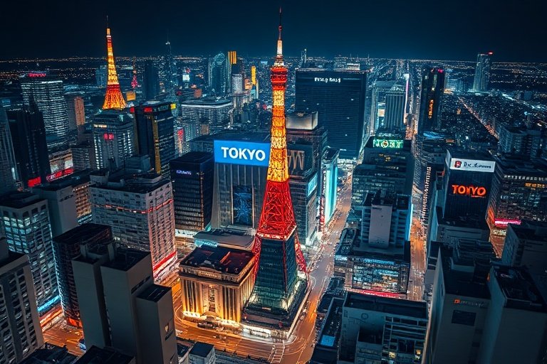 东京热影院-城市之光：东京夜景延时摄影